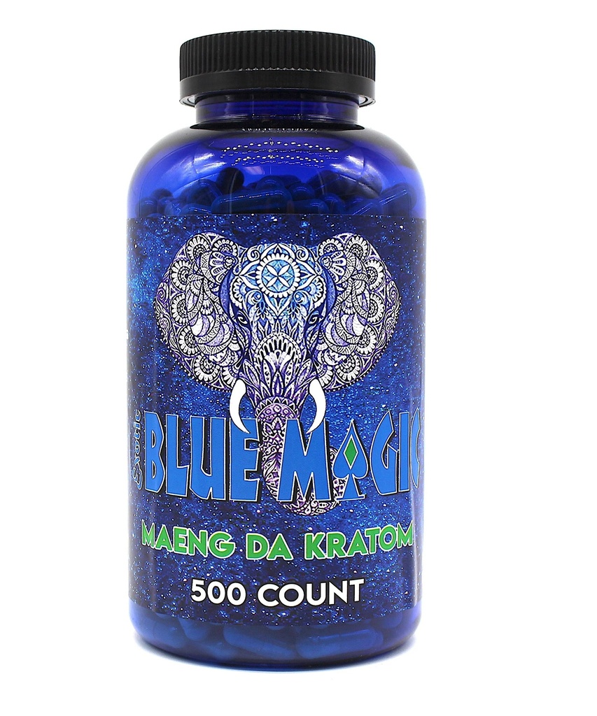 Blue Magic Kratom Capsules (Maeng Da Kratom, 500)