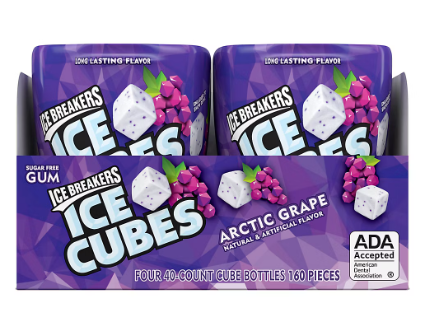 Ice Breakers Cubes gums 4ct (Grape)