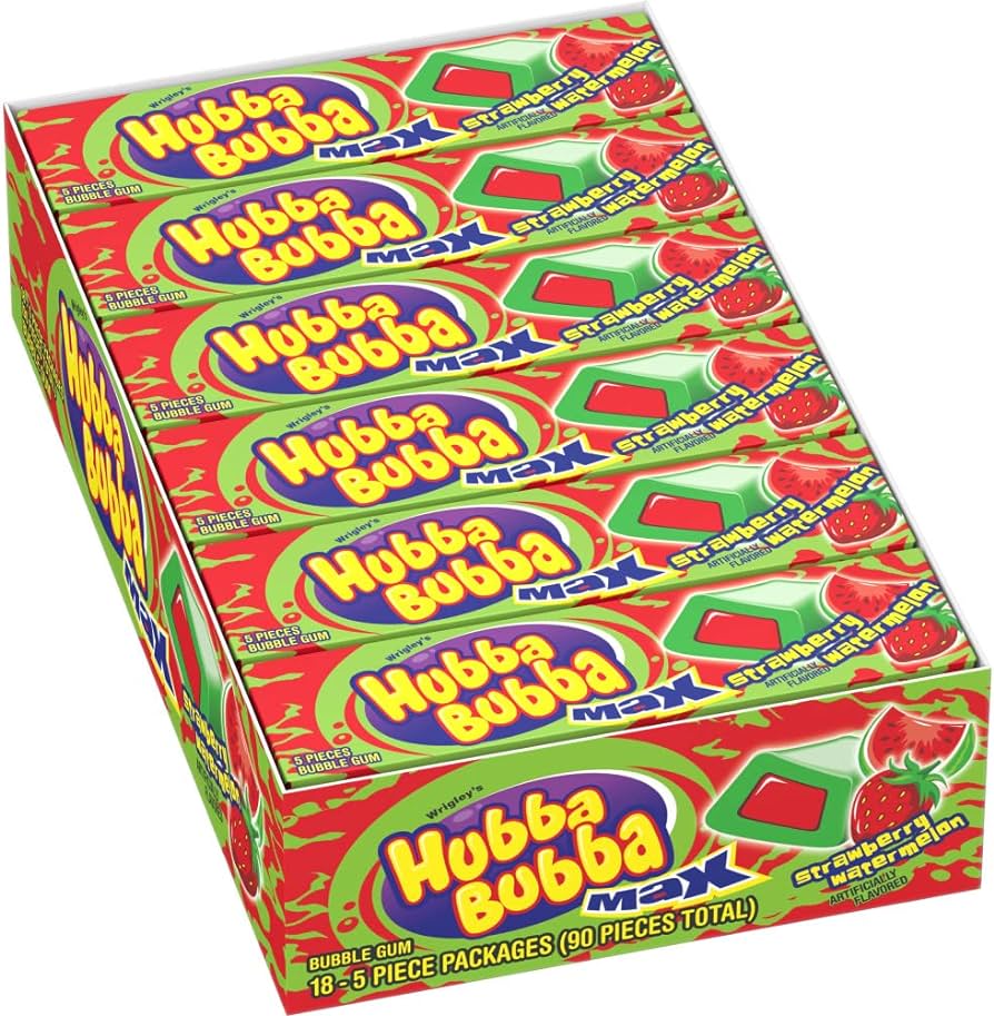 Hubba Bubba Max Gum 18PK (Strawberry Watermelon)