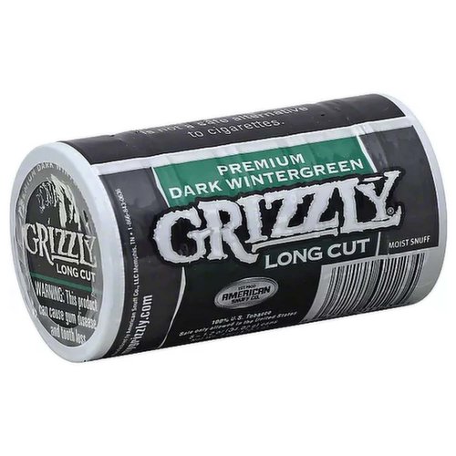 Grizzly Dark Tin 5pk (Mint, Long Cut)