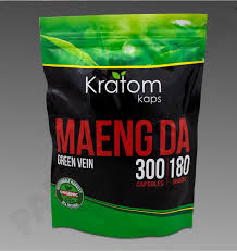 Kratom Kap Capsules bag (Maeng Da Green Vein, 300ct)