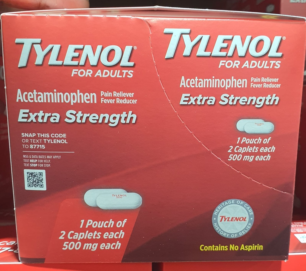 Tylenol Extra -1 Pouch of 2 cap each