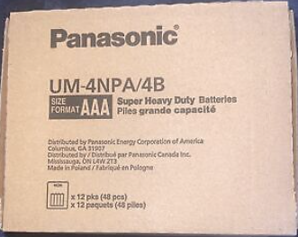 [Temp-SHP-000004034] Panasonic 4pk -12ct (AAA)