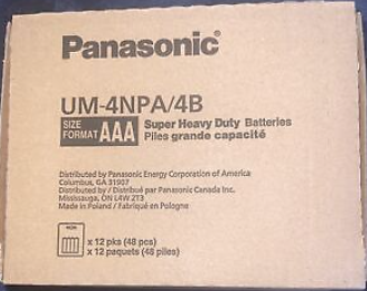 Panasonic 4pk -12ct