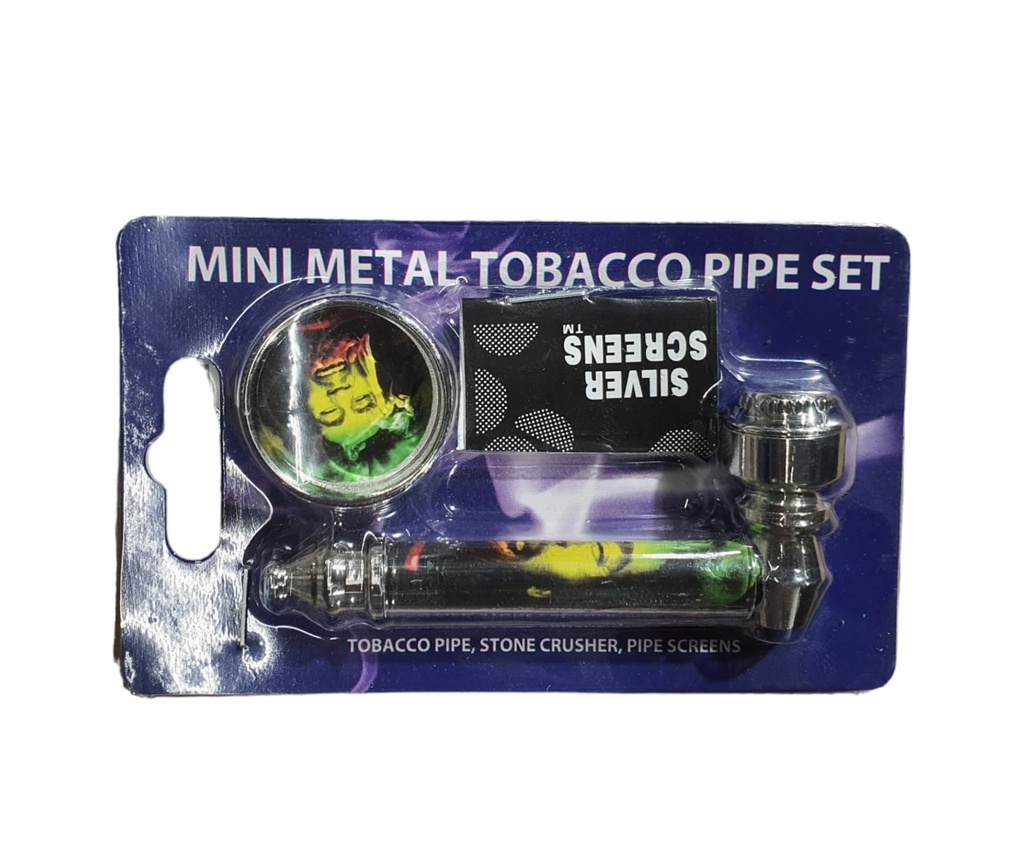 Mini Metal Tobacoo Pipe Set