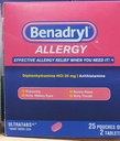 Benadryl Allergy -25pk